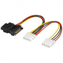 PremiumCord Napájecí Y kabel k HDD Serial ATA na 3x 5,25'' female 15cm