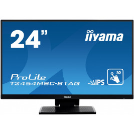 24'' iiyama T2454MSC-B1AG - IPS,FullHD,5ms,250cd/m2, 1000:1,16:9,VGA,HDMI,repro.